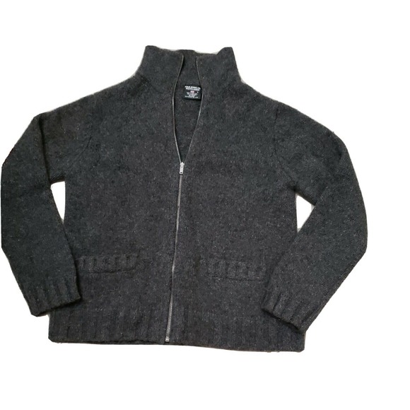 VTG Polo Jeans Ralph Lauren Varsity Laine Wool Chunky Cardigan Hong Kong M - Picture 1 of 10